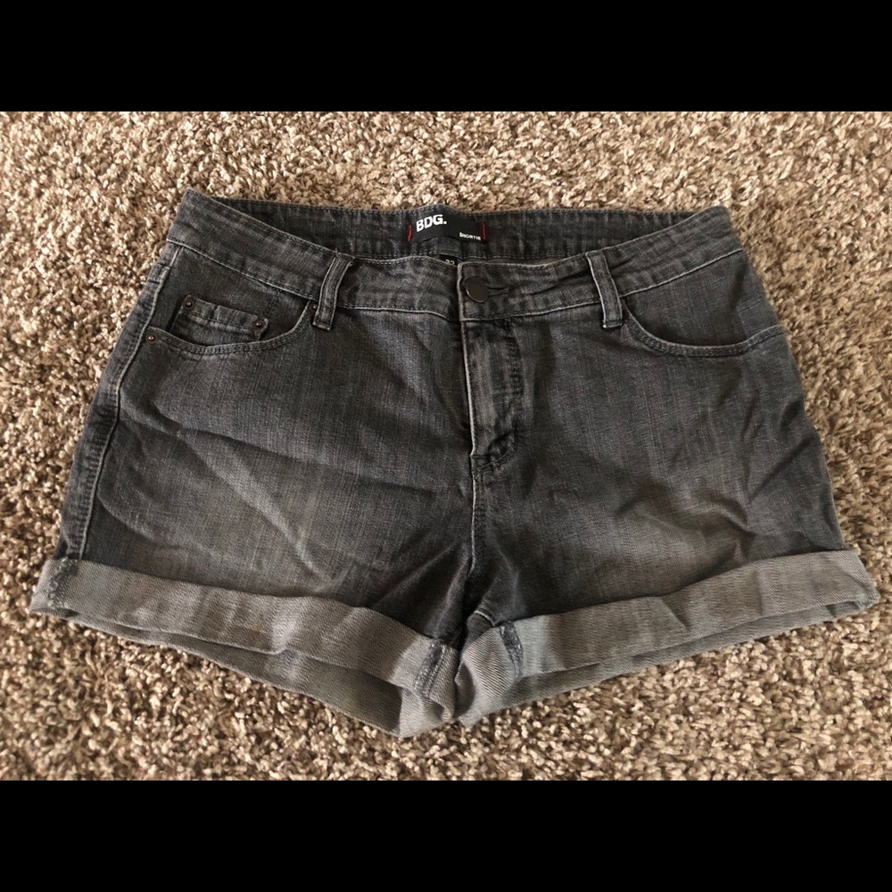 BDG Black Denim Shorts